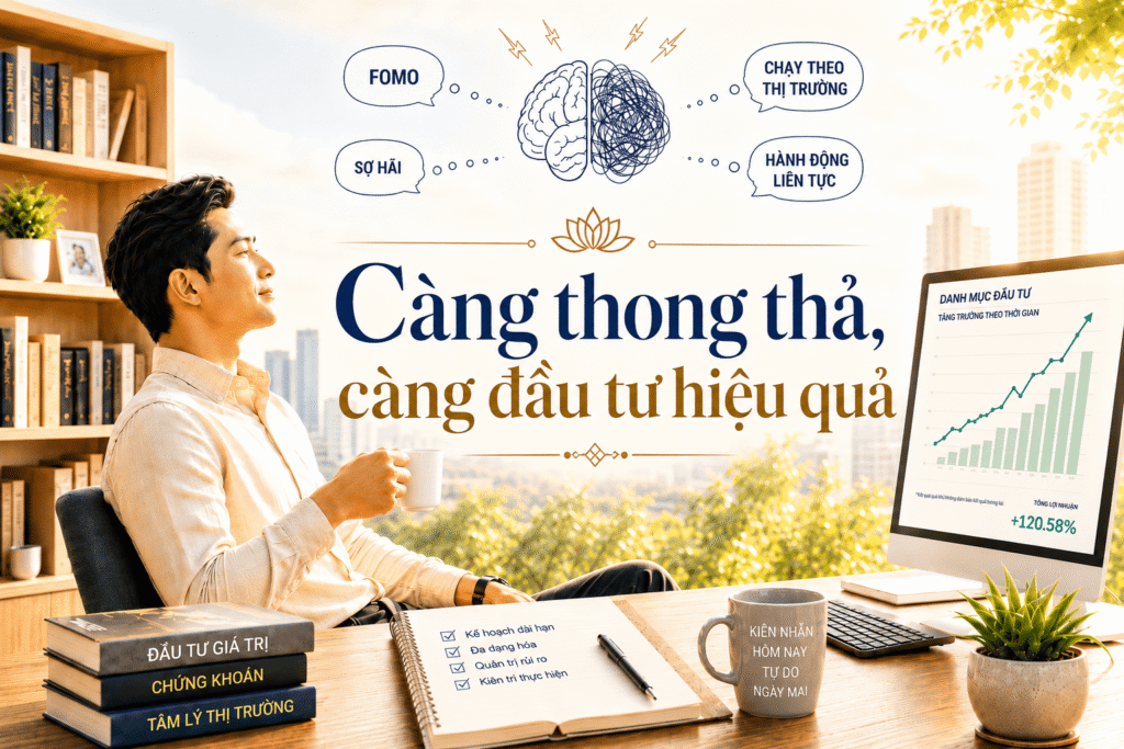 Trên thị trường, người thắng thường không phải người bận rộn nhất. Khám phá cái bẫy tâm lý "làm nhiều = giỏi" và cách rèn kiên nhẫn, kỷ luật để đầu tư đúng lúc.